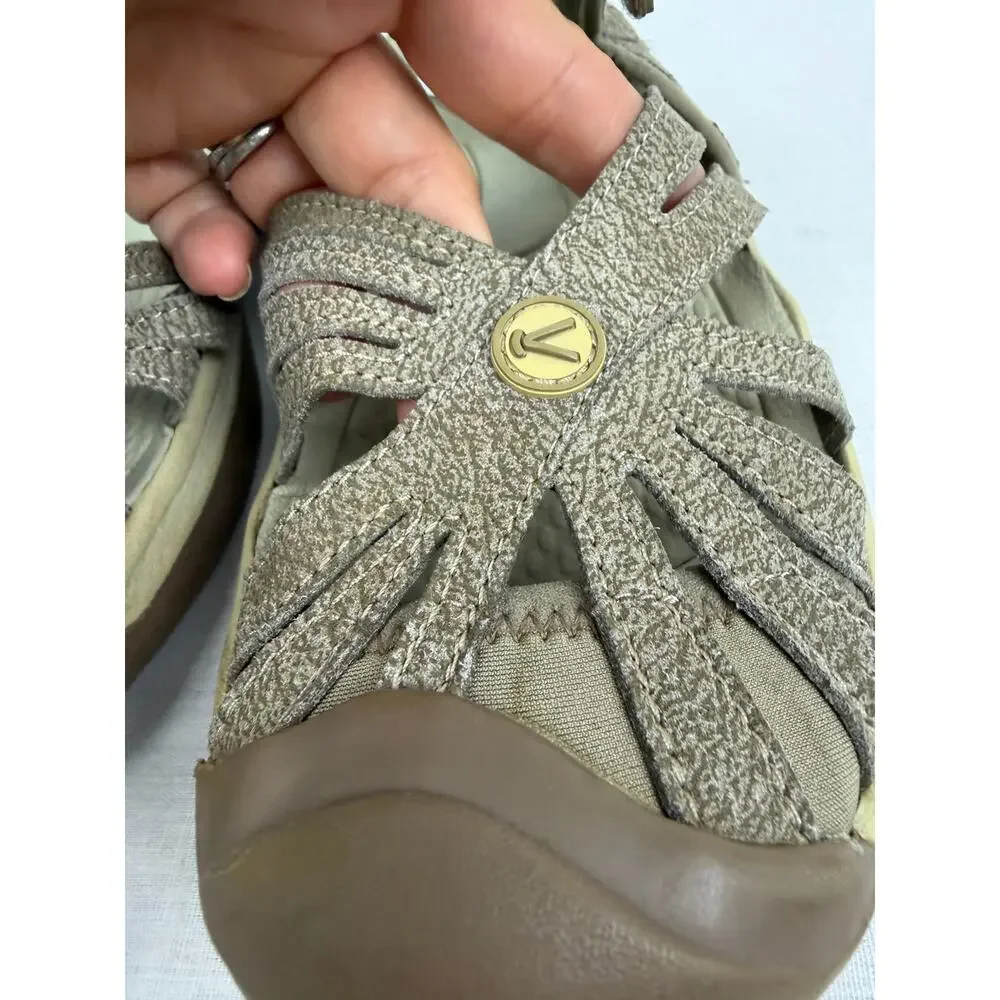 KEEN Whisper Women's Closed Toe Sport Sandals Taupe Brown Size 6